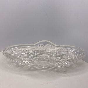 Vintage Depression-Glass Candy Dish with Saw-Tooth Edge (Small Collectible Dish)